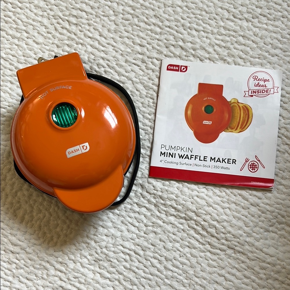 Dash Orange Mini Waffle Maker